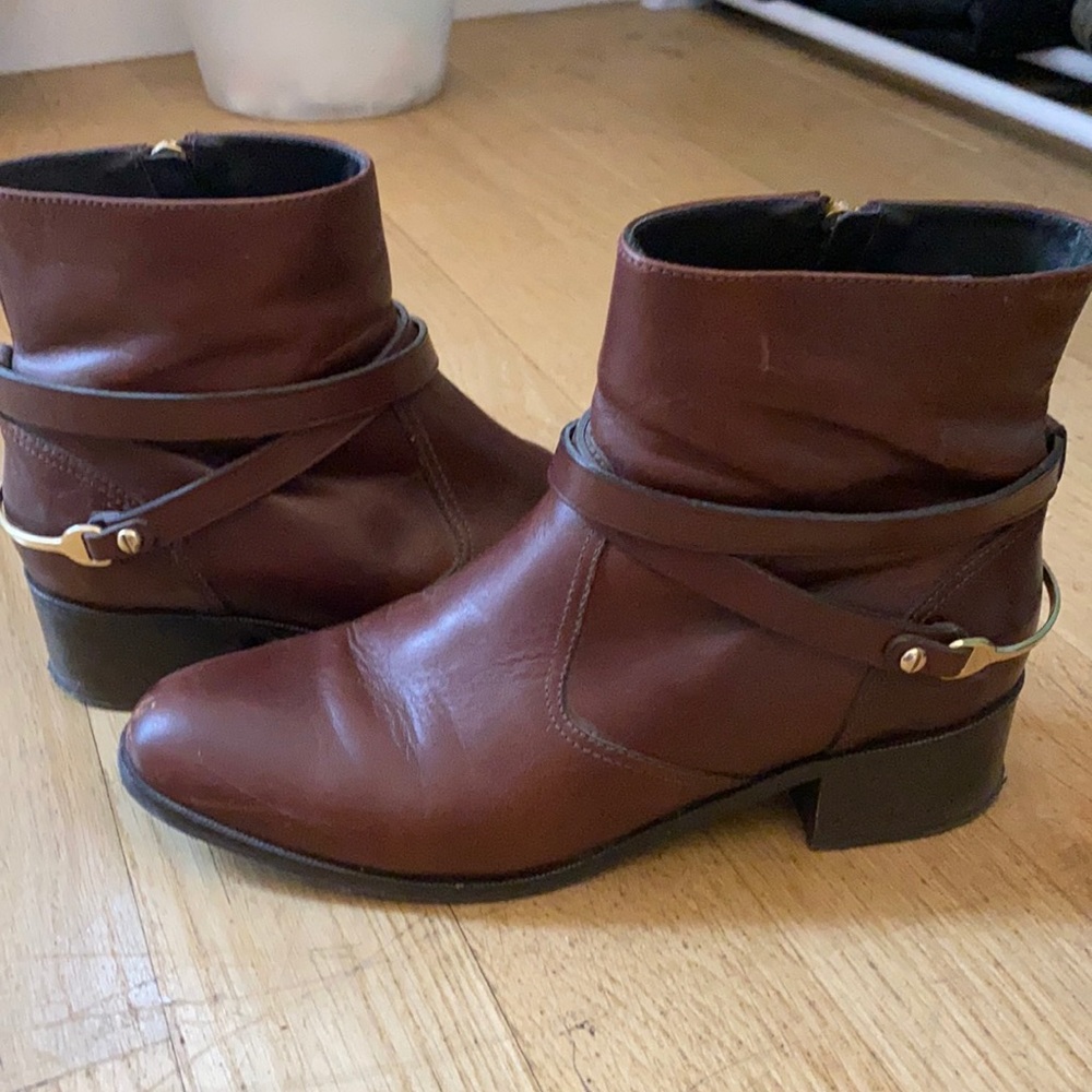 L.K. Bennett brown leather Chelsea boots